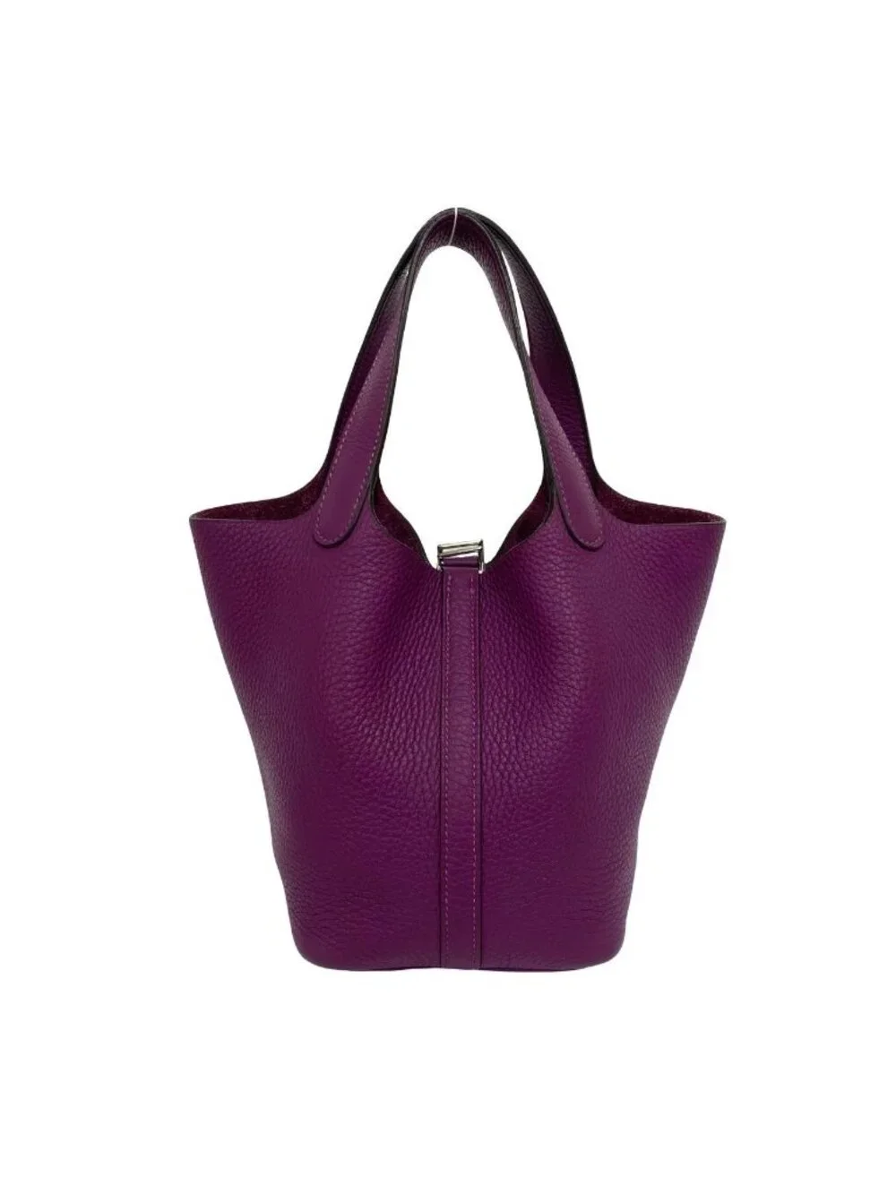 Hermes Picotin Lock PM Taurillon Clemence Handbag Mini Tote Anemone Purple